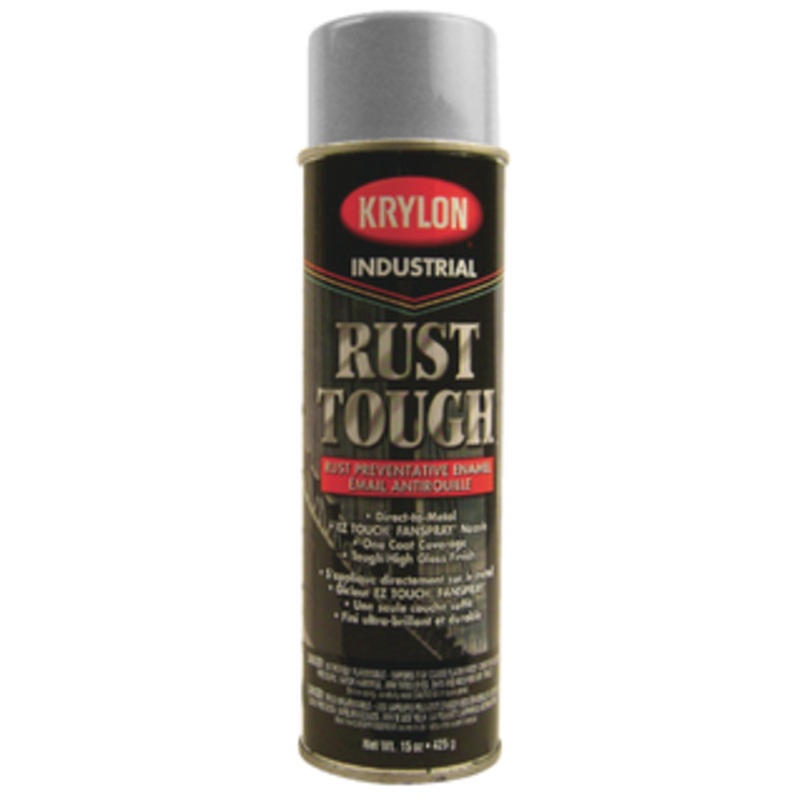 Krylon Rust Tough Paint for Rust Preventative Enamel, Light Machinery Gray (ASA-61) 15 Oz. – 00839