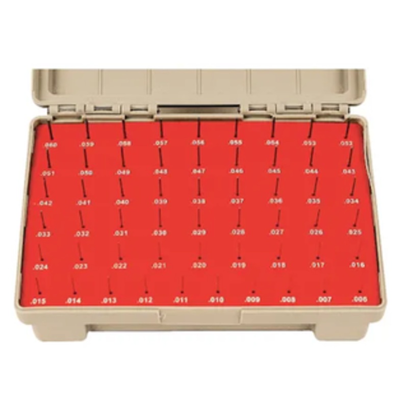 Vermont Gage 55 Piece ZZ Class Plus Pin Gage Set, .006 thru .060 Range