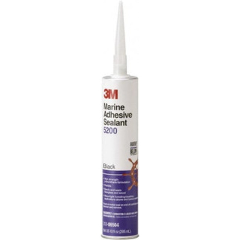 3M 12.8 oz Cartridge Black Polyurethane Marine Adhesive Sealant 190F Max Operating Temp, 48 hr Tack Free Dry Time 7000042727 – 82488909