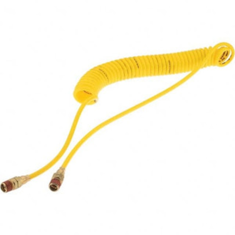 Value Collection Coiled & Self-Storing Hose, Inside Diameter (Decimal Inch): 0.1600, Material: Polyurethane, Fitting Type: Swivel, Length (Feet): 15, Thread Size: 1/4, Maximum Working Pressure (psi): 125 BD-KP84114 – 53603767