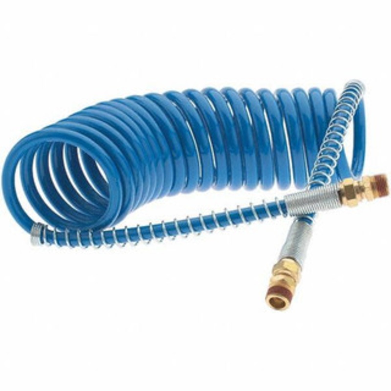 Value Collection Coiled & Self-Storing Hose, Material: Nylon, Length (Feet): 15, Color: Blue, Outside Diameter: 1/2 BD-B12221MP – 43595321