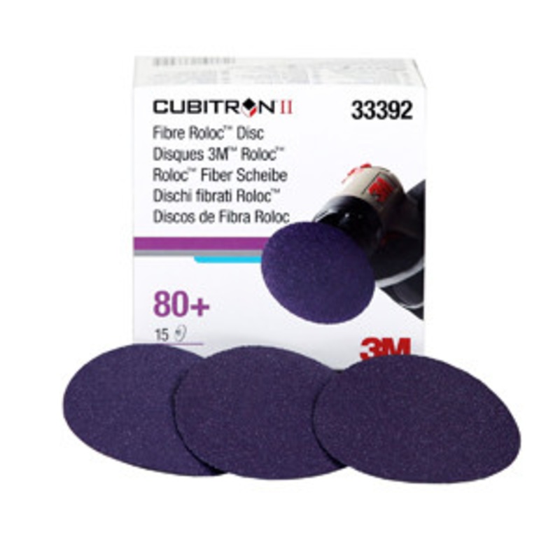 3M 3 Cubitron 80G II Fibre Roloc Disc Box of 15 – MM33392