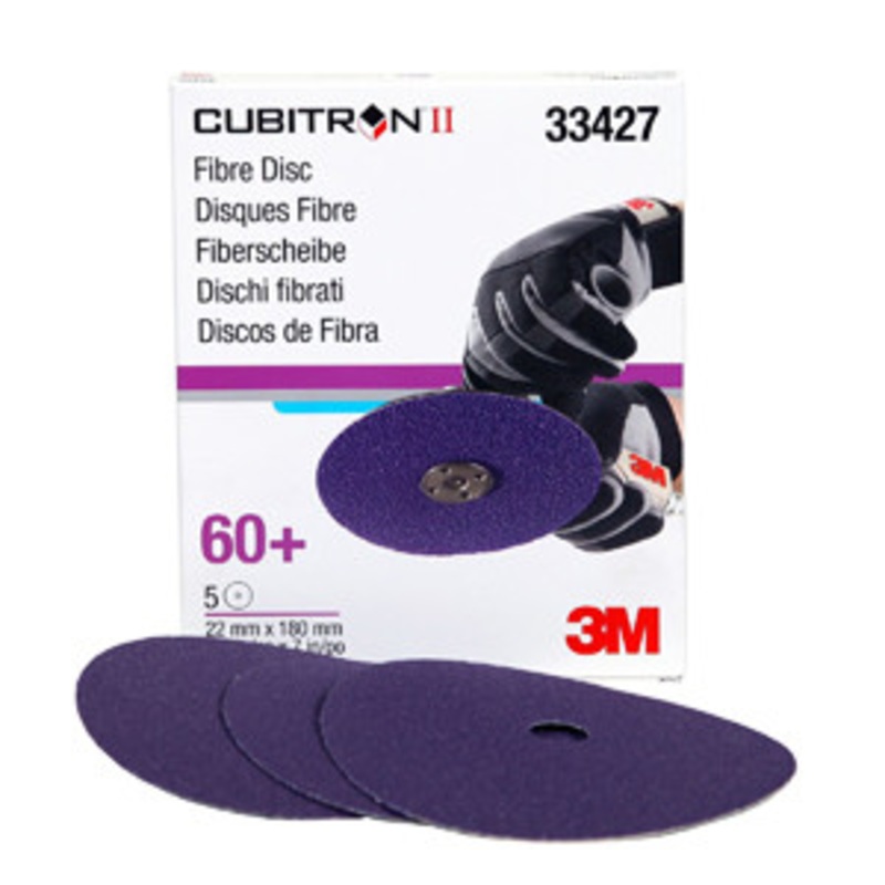 3M 7 x 7/8 Cubitron II 60G Abrasive Fibre Disc Box of 5 – MM33427