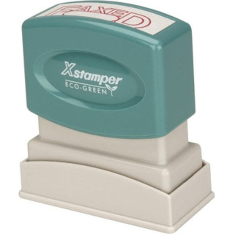 Value Collection Faxed, Red Pre-Inked Stamp 1/2 Inch Wide x 1-5/8 Inch Long MSC-1350 – 36969137