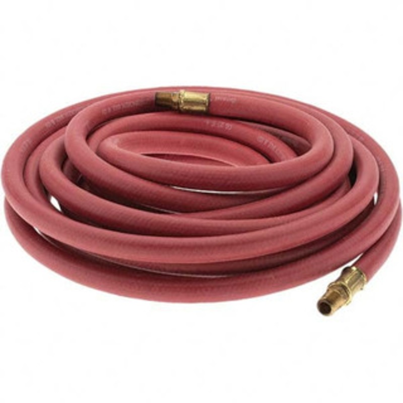 Value Collection 3/8 ID x 23/32 OD 25 ft. Long Multipurpose Air Hose 1/4 Fitting, Red BD-C22457 – 53586236