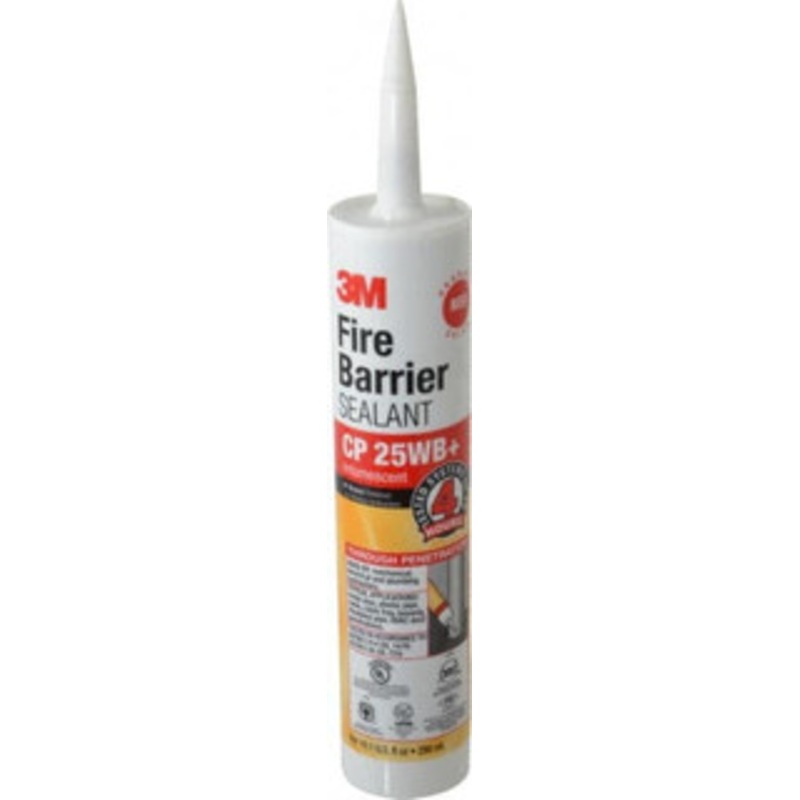 3M 10.1 oz Cartridge Red Acrylic & Latex Caulk -20 to 180F Operating Temp, 10 min Tack Free Dry Time, Series CP 25WB 7000006383 – 06900310