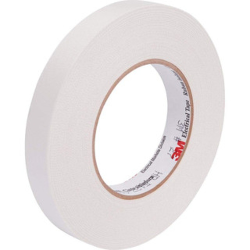 3M 1/2 x 66 ft. x 7 mil White Glass Cloth Electrical Tape Rubber Adhesive, 302F Max, Series 27 7000005814 – 54041223