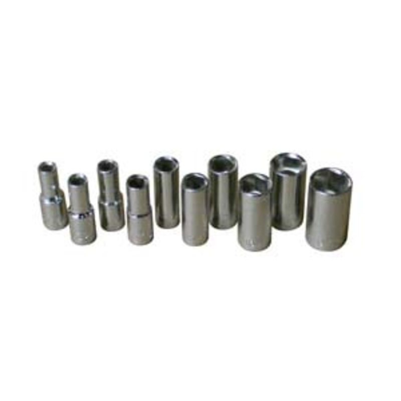 V8 Tools 10 Piece SAE 1/4 Drive Semi Long Socket Set 6 Point – VT4910