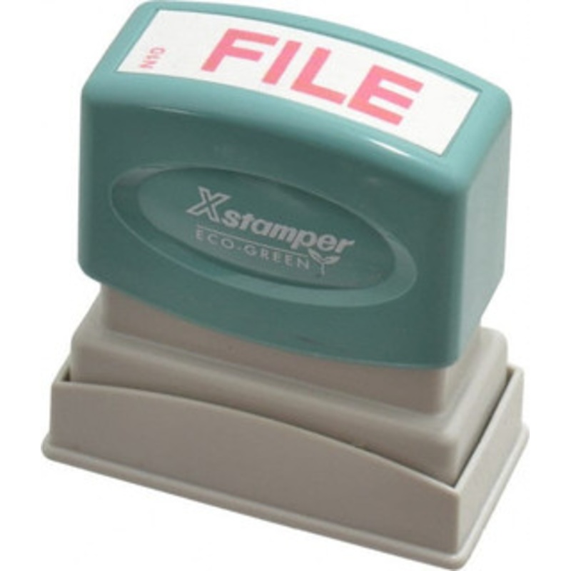 Value Collection File, Red Pre-Inked Stamp 1/2 Inch Wide x 1-5/8 Inch Long MSC-1051 – 36969160