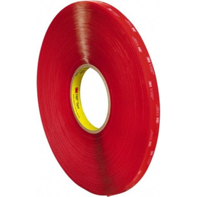 3M 1/4 x 36 Yd Acrylic Adhesive Double Sided Tape Polyethylene Film Liner, Series 4910 7000028926 – 03661469