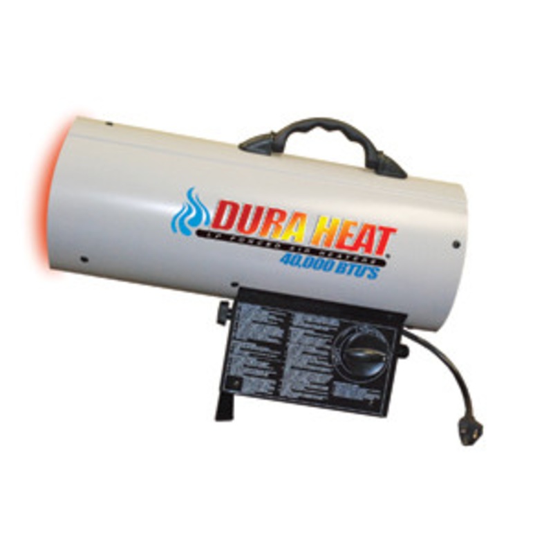World Marketing of America Dura Heat 40K Torpedo LP Forced Air Heater- Fixed output – DURGFA40