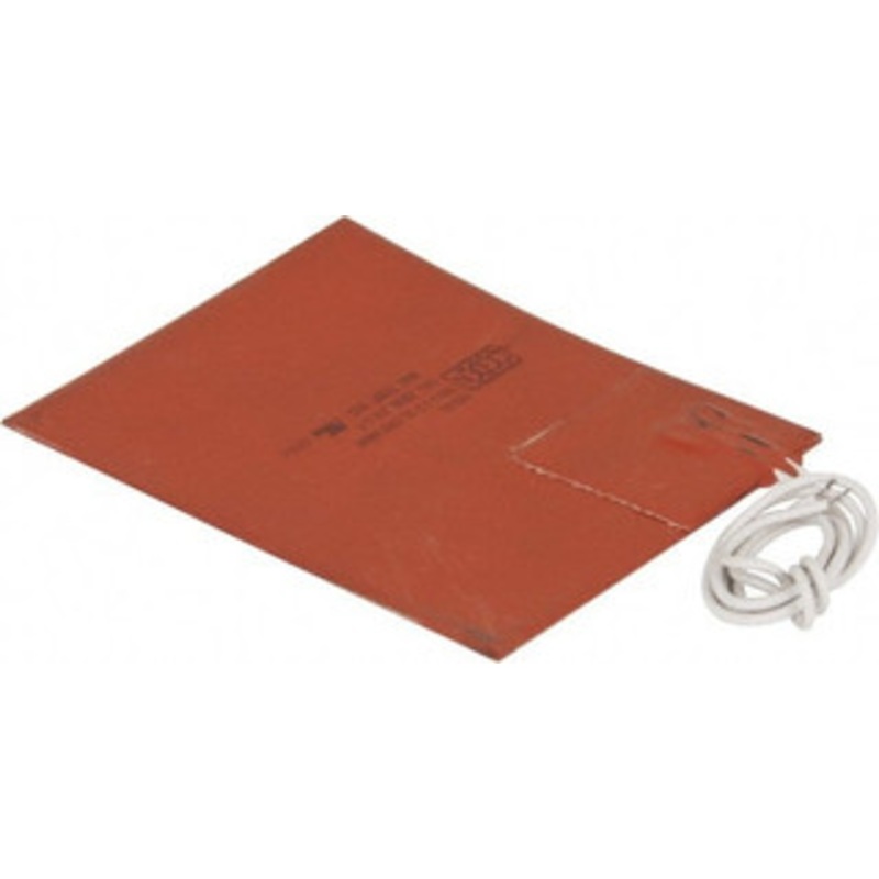 Value Collection 5 Long x 4 Wide, Rectangular, Silicon Rubber, Standard Heat Blanket 120 Volt, Plain Back, Use with Metal Containers SR4105 – 03157674