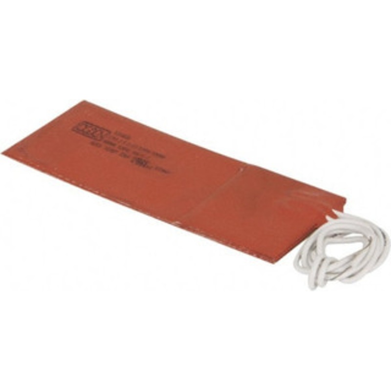 Value Collection 5 Long x 2 Wide, Rectangular, Silicon Rubber, Standard Heat Blanket 120 Volt, Adhesive Back, Use with Metal Containers SR4056 – 03157187