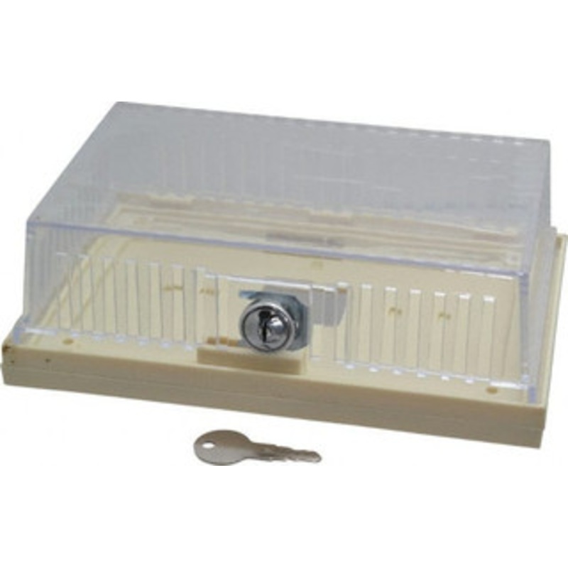 Value Collection Plastic, Dual Base Thermostat Guard 7-5/8 Inside Width x 2-1/8 Inside Depth x 4-1/4 Inside Height 70217 (BTG-DK) – 76940634