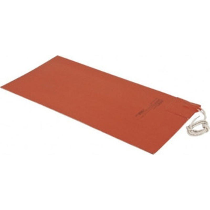 Value Collection 12 Long x 6 Wide, Rectangular, Silicon Rubber, Standard Heat Blanket 120 Volt, Adhesive Back, Use with Metal Containers SR3894 – 03157765