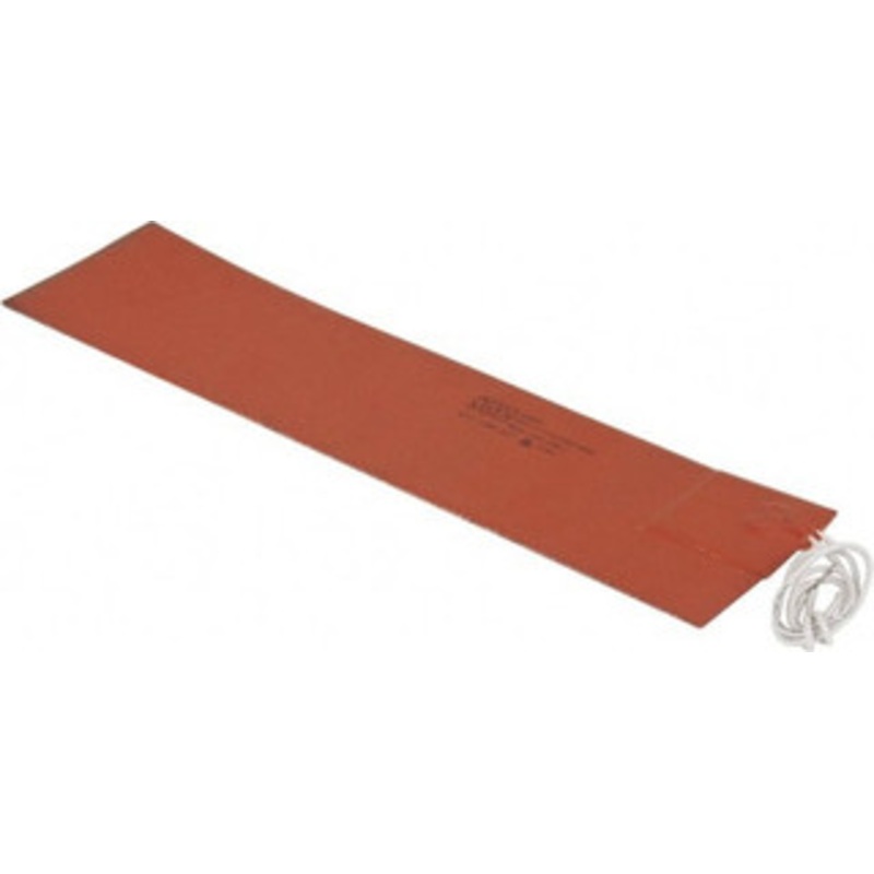 Value Collection 12 Long x 3 Wide, Rectangular, Silicon Rubber, Standard Heat Blanket 120 Volt, Plain Back, Use with Metal Containers SR4085 – 03157476