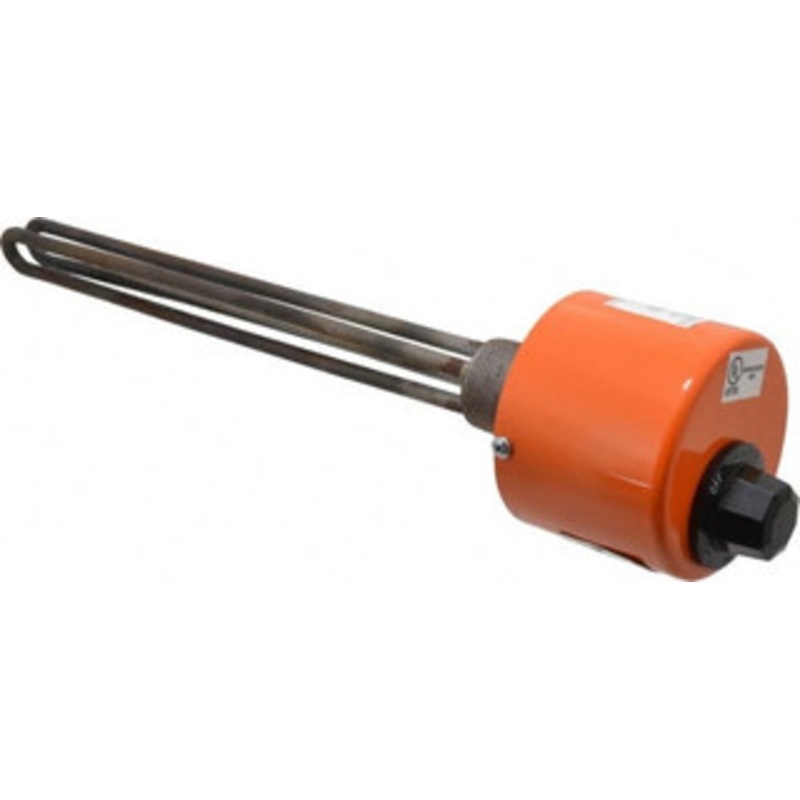 Value Collection 2 Element, 12-3/4 Immersion Length, Standard Housing, Steel Pipe Plug Immersion Heater 1 Phase, 120 Volt, 1,000 Watt, 22 Watts/Sq In, Steel Plug KH-2T1-0103-M1 – 00366120
