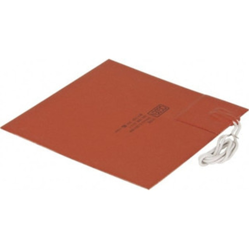 Value Collection 6 Long x 6 Wide, Square, Silicon Rubber, Standard Heat Blanket 120 Volt, Adhesive Back, Use with Metal Containers SR3988 – 03156502