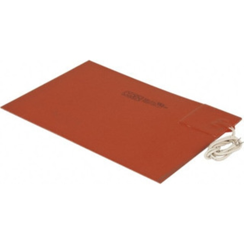 Value Collection 9 Long x 6 Wide, Rectangular, Silicon Rubber, Standard Heat Blanket 120 Volt, Plain Back, Use with Metal Containers SR4107 – 03157690