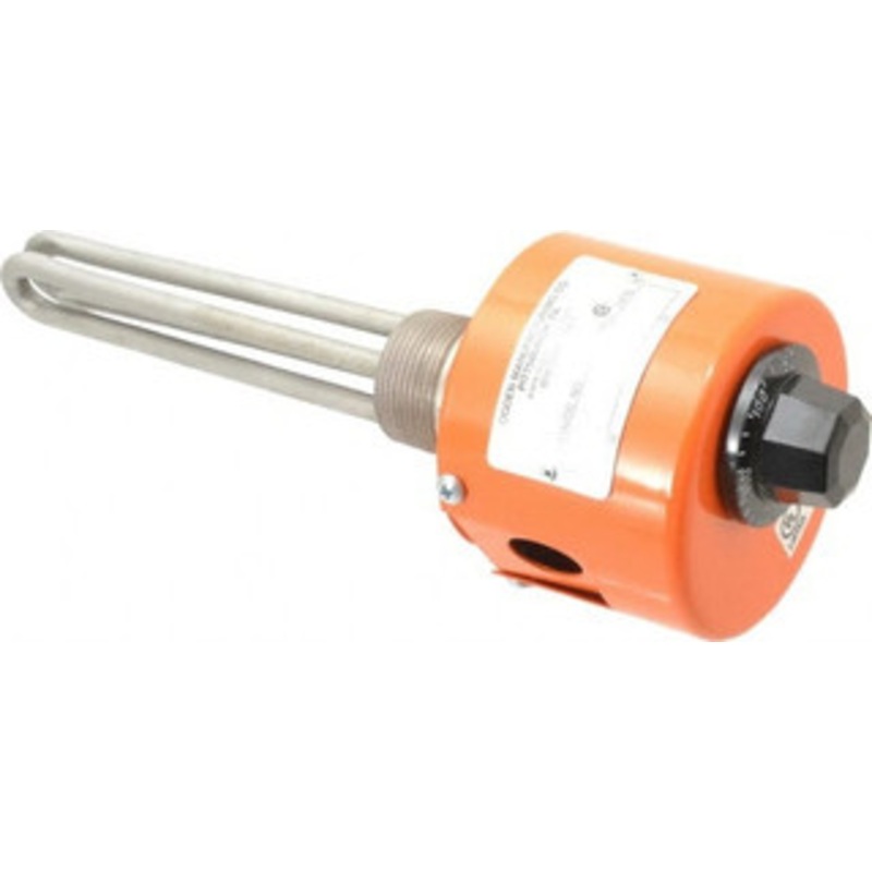 Value Collection 2 Element, 6-1/8 Immersion Length, Standard Housing, Stainless Steel Pipe Plug Immersion Heater 1 Phase, 120 Volt, 1,500 Watt, 66 Watts/Sq In, Stainless Steel Plug KJ-2T1-0035-M1 – 00365858