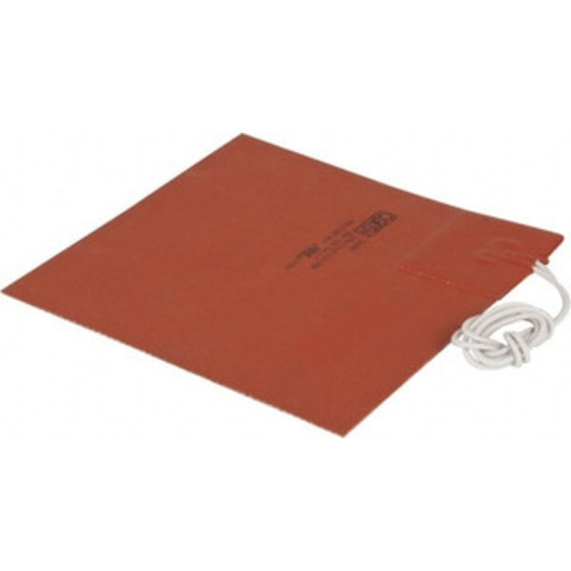 Value Collection 6 Long x 6 Wide, Square, Silicon Rubber, Standard Heat Blanket 120 Volt, Plain Back, Use with Metal Containers SR3989 – 03156510