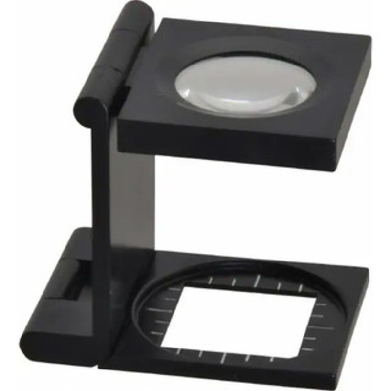 Value Collection Linen Tester Stand Magnifier 635B-8, 8X Magnification, 3/4 Lens Diameter, Style A – 50-342-5