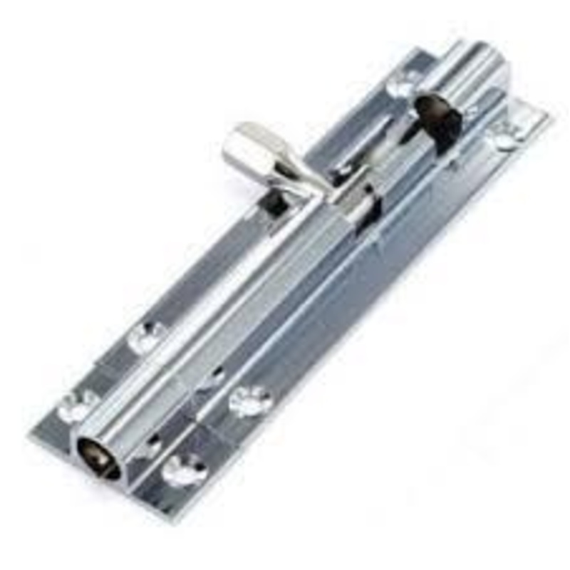 4” Straight Door Bolt Chrome Diy Home 5246 (Large Letter Rate)