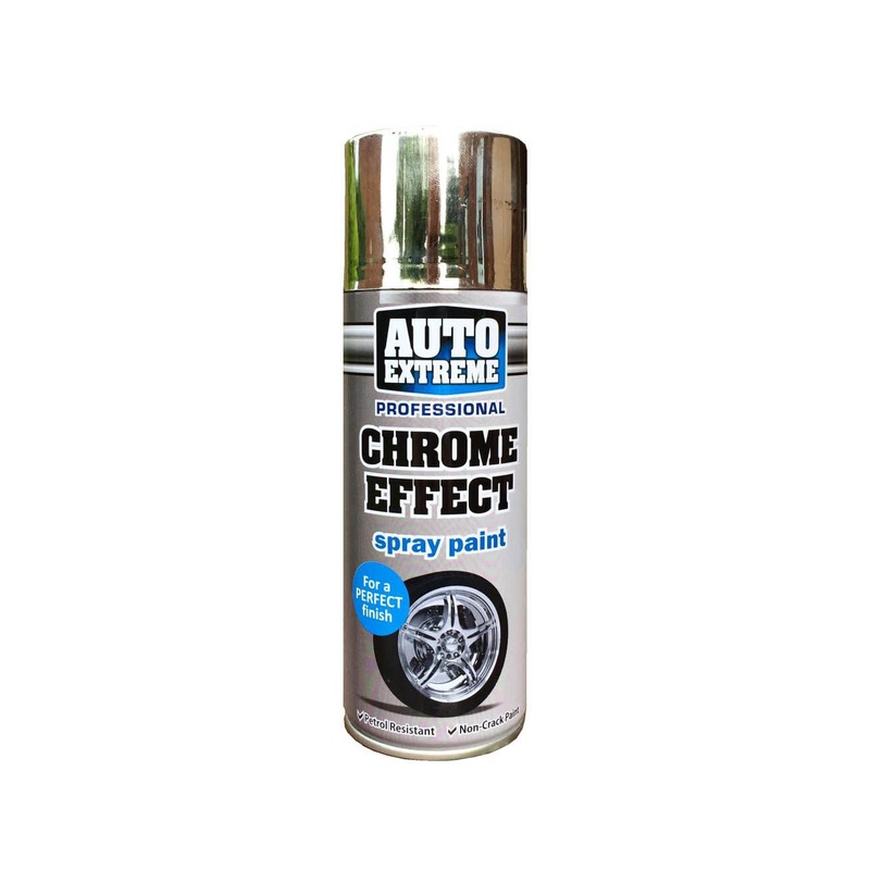 Auto Extreme AX Professional Chrome Effect Spray Paint Perfect Finish 400ml (Parcel Rate)