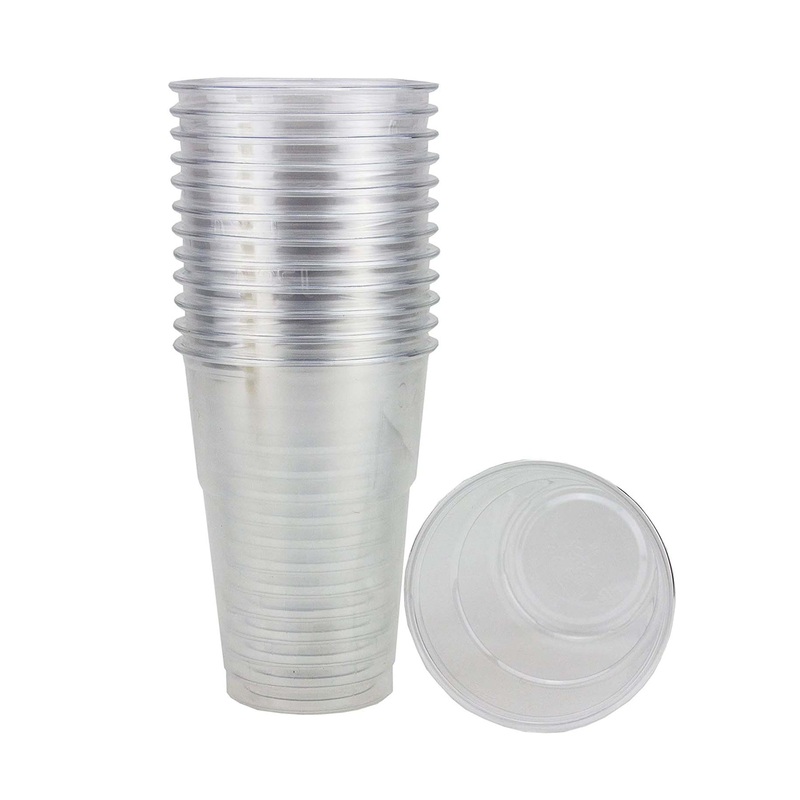 Clear Plastic Disposable Clear Drinking Cups Home Party BBQ Cups 100 Pack 180cc PCB02C (Parcel Rate)