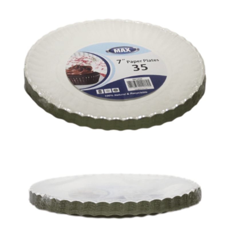 Disposable Paper Plates 7″ Pack of 30 SK1033 (Parcel Rate)