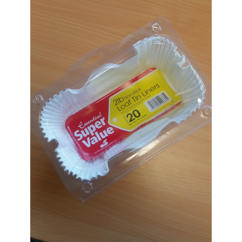 Loaf Tin Liners Extra Value 2llb Greaseproof Baking Home Kitchen VLOAFL2 (Parcel Rate)