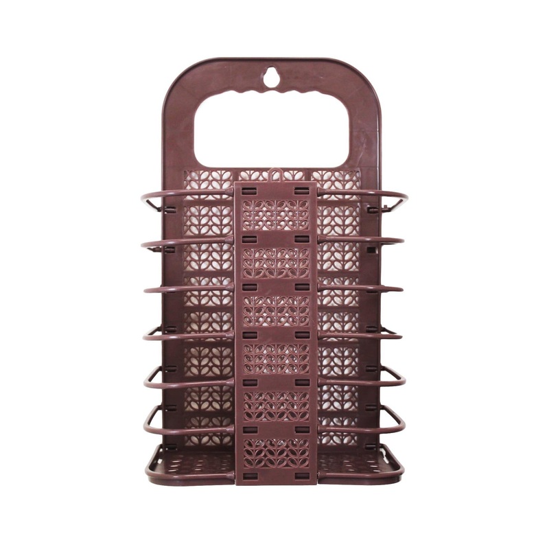 Multi Colours  Plastic Shower Bathroom Hanger Rattan Style Shelf Compartment 2.5Kg 6222  (Large Letter Rate)