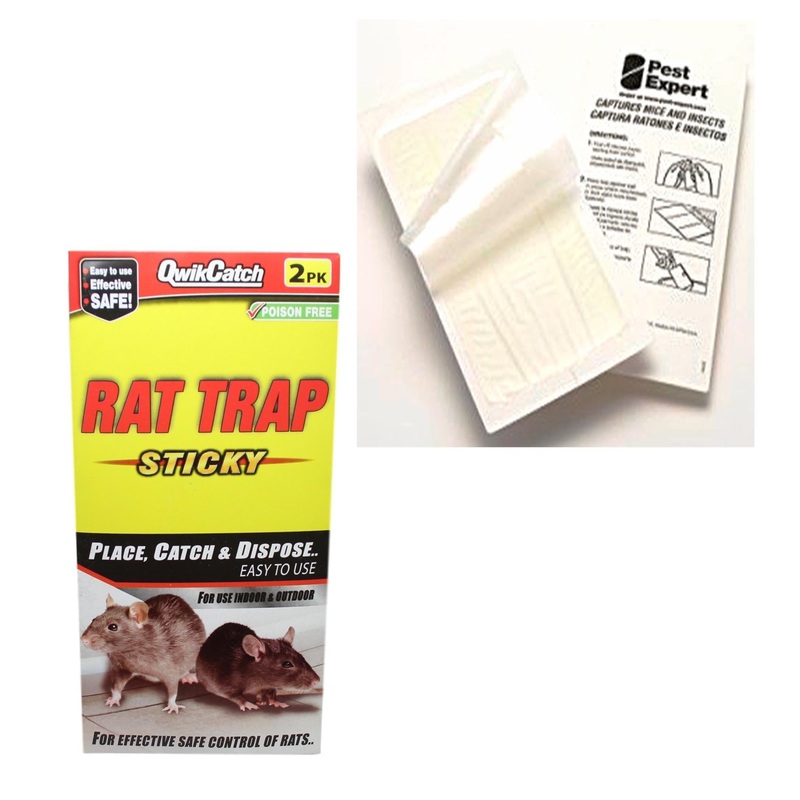 Strong & Sticky Rat Indoor Outdoor Glue Board Mat Traps 2 Pack 27cm x 13cm 5053  A (Large Letter Rate)