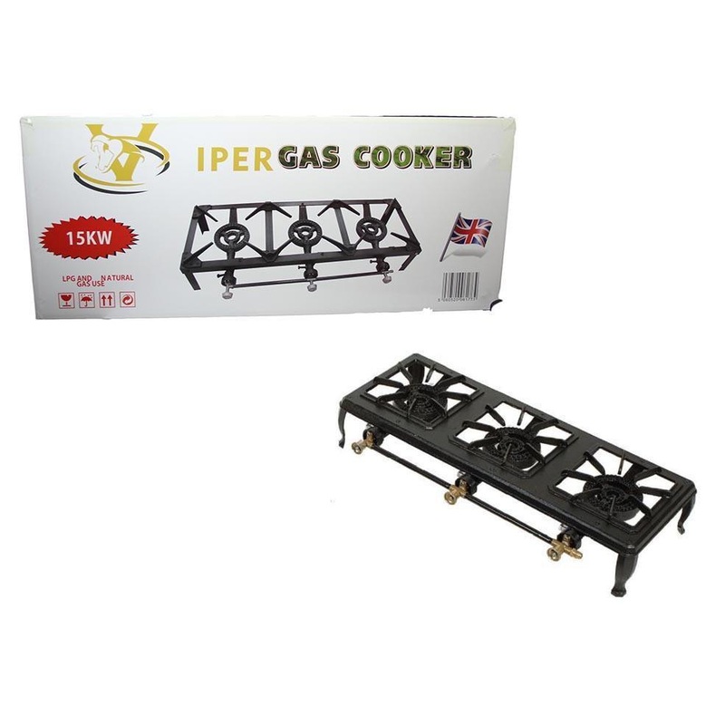 Triple Gas Burner Viper Outdoor Camping Gas Stove 15kw 6177 (Big Parcel Rate)