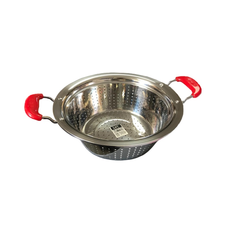Stainless Steel Colander Strainer with Two Handles 30cm SG9040 (Parcel Rate)