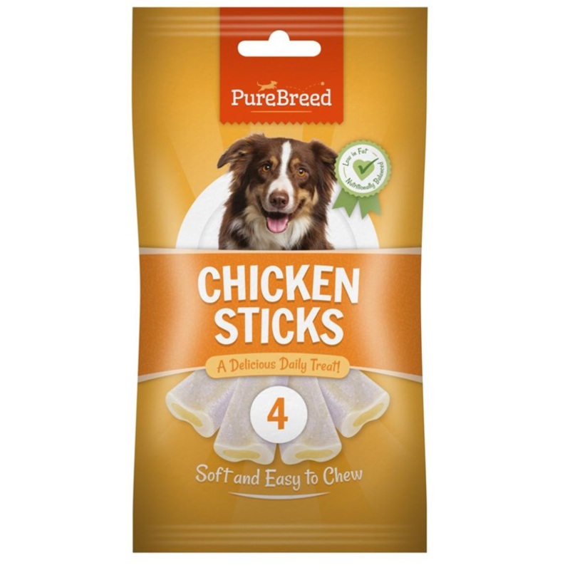 Pet Dog Treats Chicken Sticks 4 Pack 315803 (Parcel Rate)