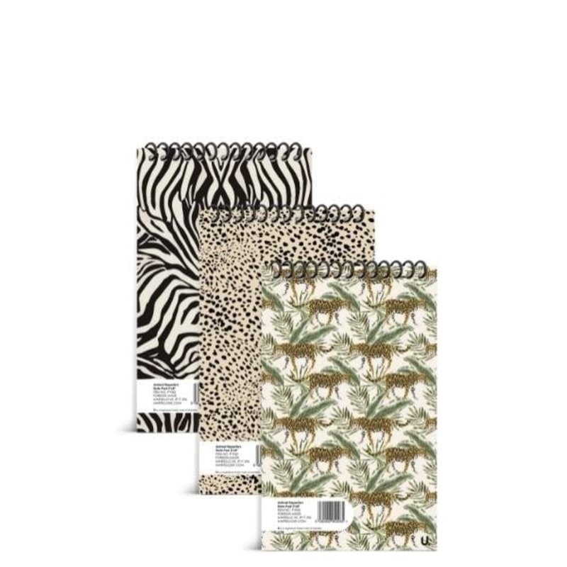 Animal Reporters Note Pad 5″x8″ School Assorted Designs P1065 A (Parcel Rate)