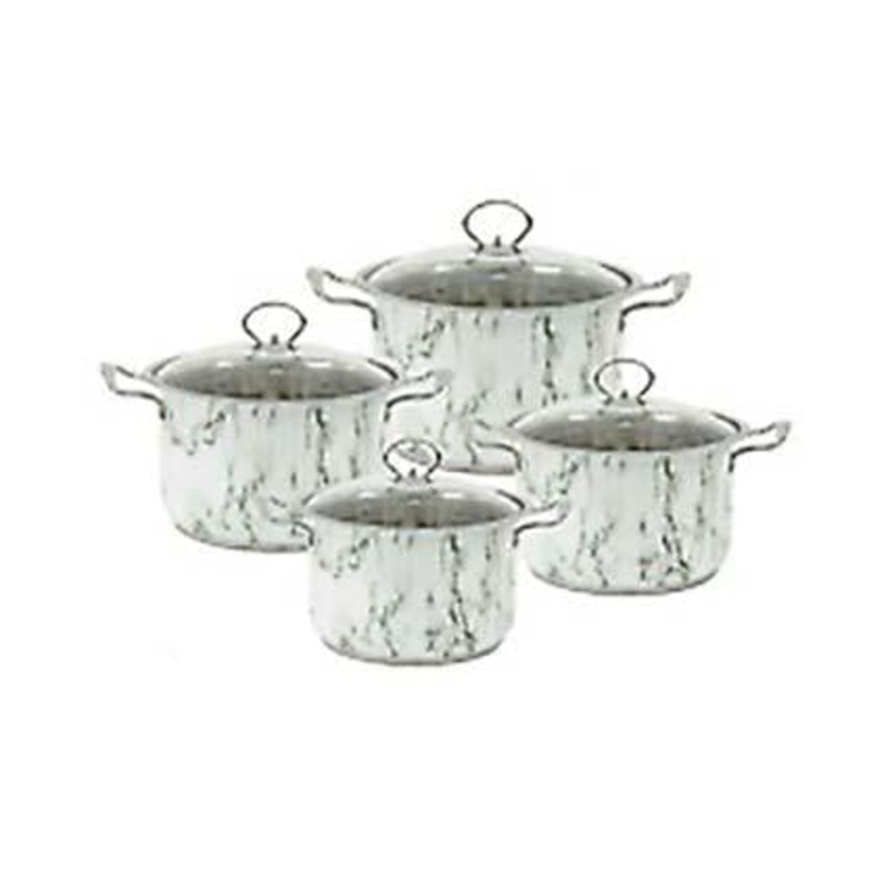 SQ Professional Stainless Steel Stockpot Set with Lids 4pc 9189 (Big Parcel)p