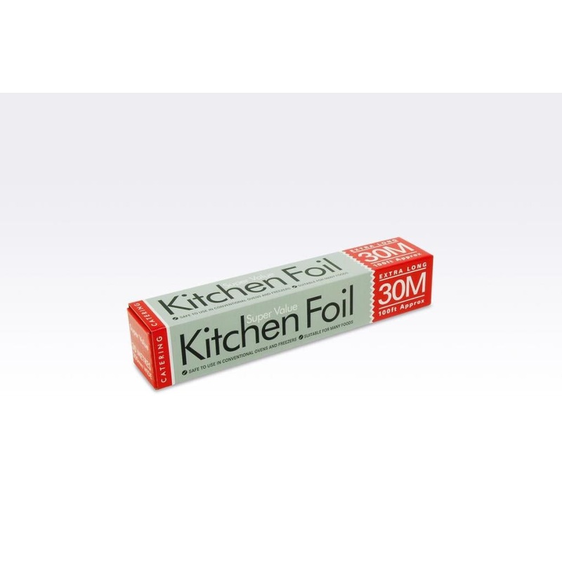 Super Value Aluminium Kitchen Foil 300mm x 30m JR3030RLU / SV30 A (Parcel Rate)