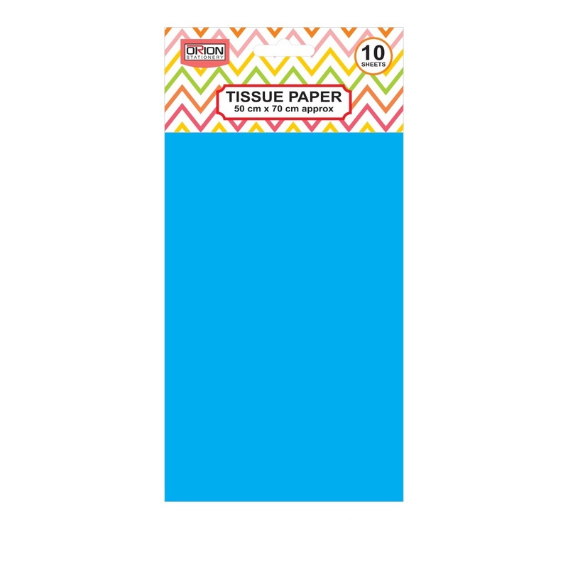 Tissue Paper Pack Size 50 x 75cm 10 Sheets Turquoise BB2009 (Parcel Rate)