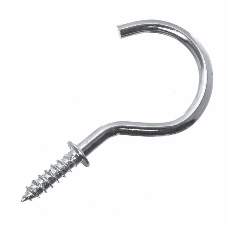 Value Pack Cup Hooks Chromed 1-1/4” Pack of 12 0189 (Large Letter Rate)