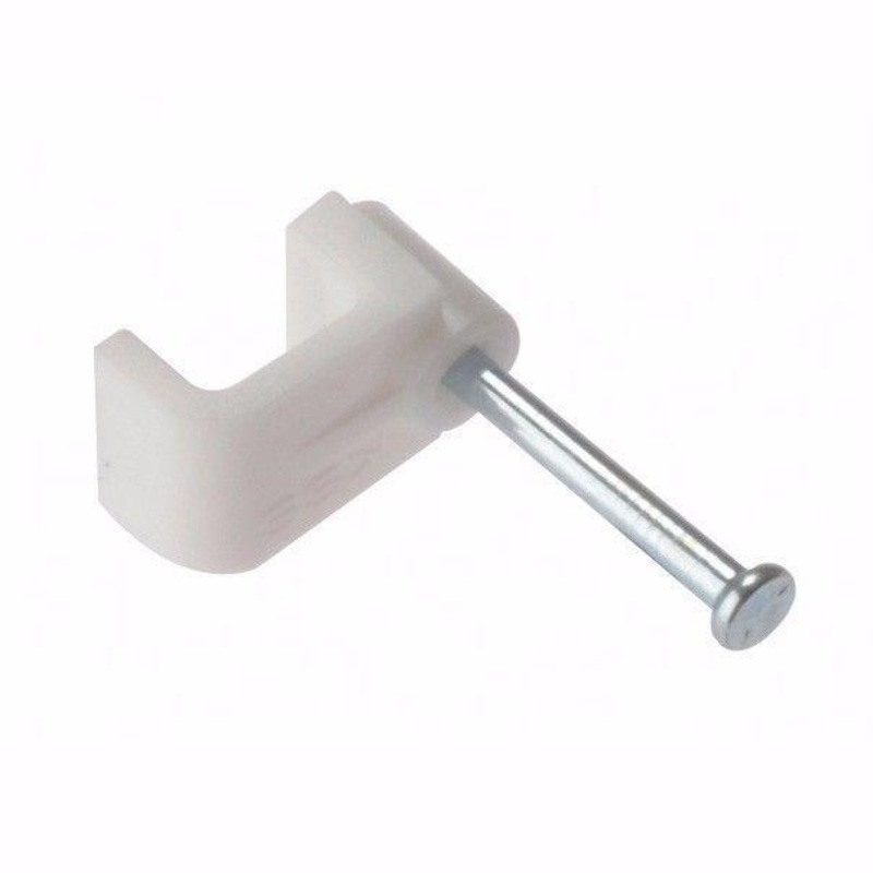 Value Pack Cable Clips Flat T&E White 1.5mm 1543 (Large Letter Rate)