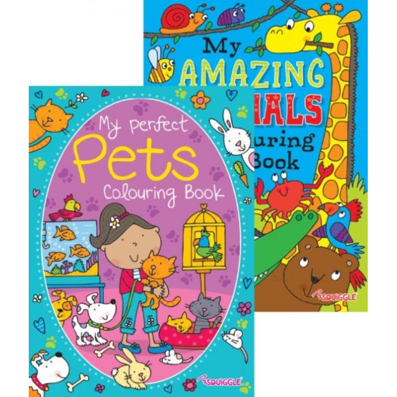 Amazing Animals & Pets Colouring Books Random Sent P2803 (Parcel Rate)