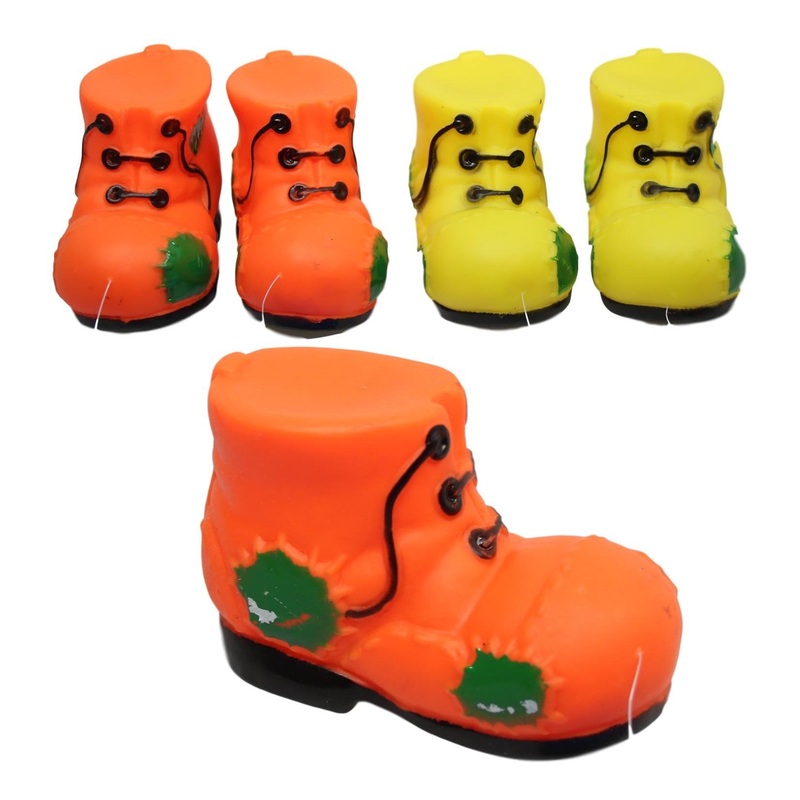 Pet Dog Toy Squeaky Boot Shoe 10 cm Assorted Colours 5368 (Parcel Rate)