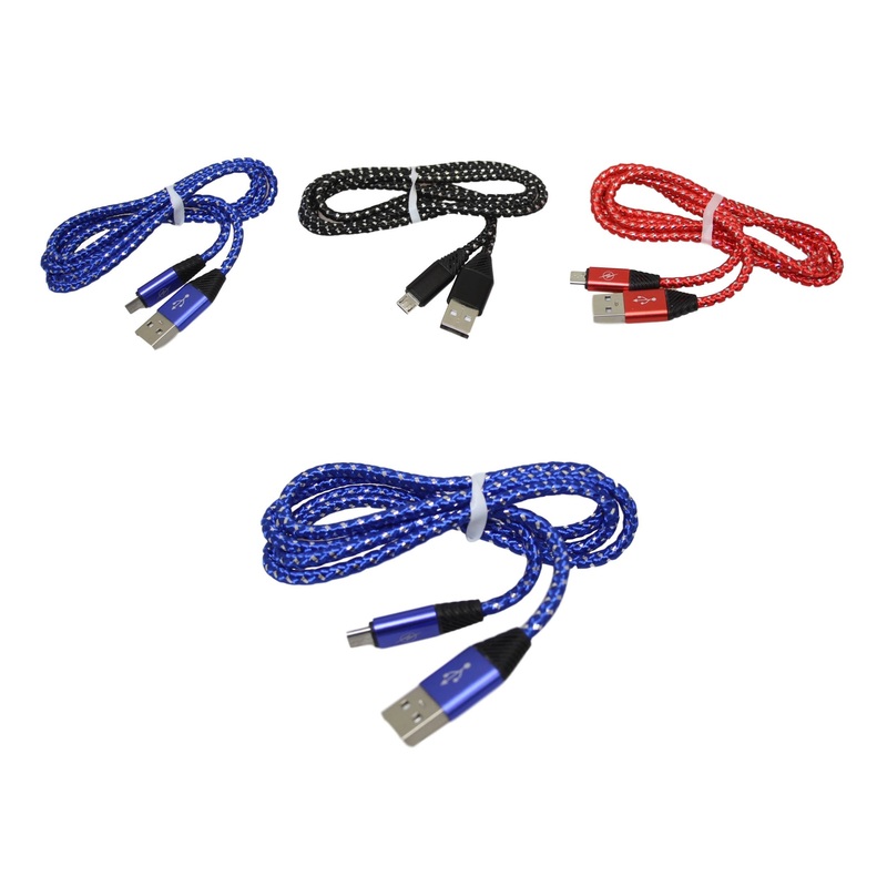 Phone Charger Cable Micro USB Assorted Colours 6388 (Large Letter Rate)