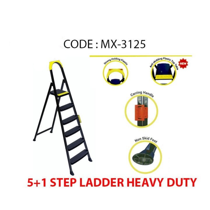 Step Ladder Heavy Duty 5+1 Diy Home MX3125 (Big Parcel Rate)