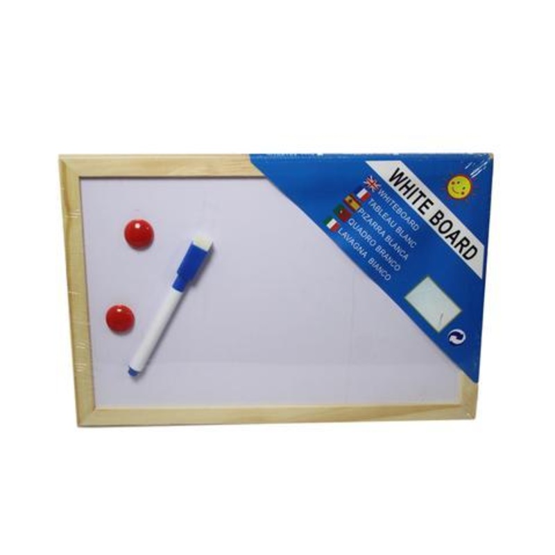 Whiteboard Home School Office With Marker and Eraser Magnetic Whiteboard 6077 A (Parcel Rate)