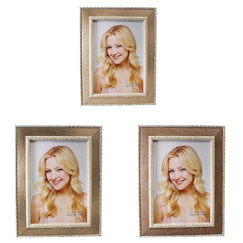 Wooden Border Picture Photo Frame 6 x 8″ Assorted Colours 3628 (Parcel Rate)