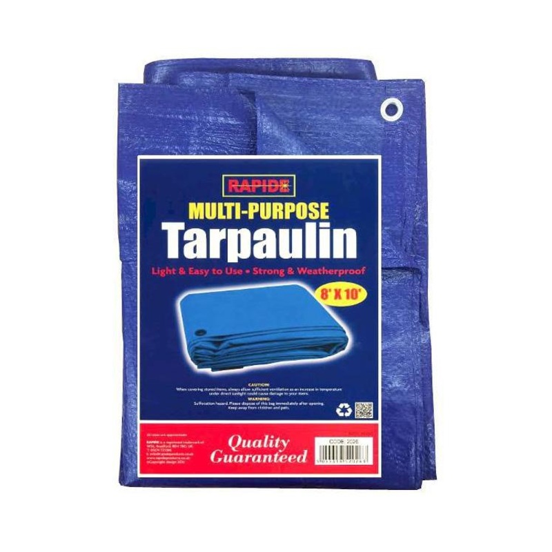 Blue Multipurpose Use Tarpaulin Light Easy and Strong Waterproof Tarpaulin 8’x 10′ 2026 (Parcel Rate)