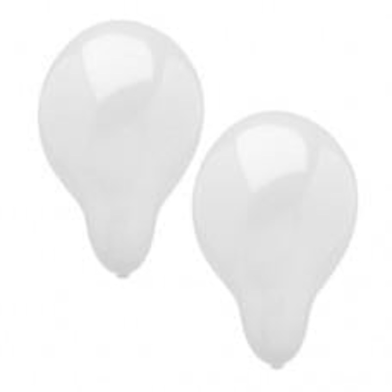 Papstar White Birthday Party Balloons 10 Piece Party Pack 25cm 18987 (Large Letter Rate)